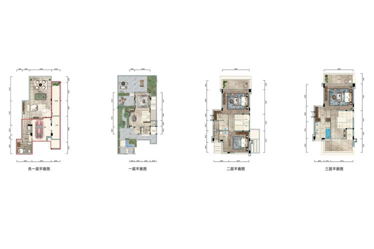 雅居乐清水湾云海听歌B型别墅户型  建面263.16㎡  3房2厅4卫.jpg